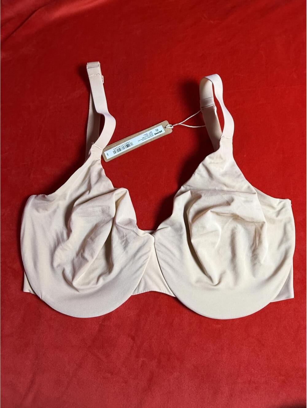 Skims Smoothing Intimates Unlined Full Coverage Bra Color Clay Size 32DDDD - Picture 2 of 4